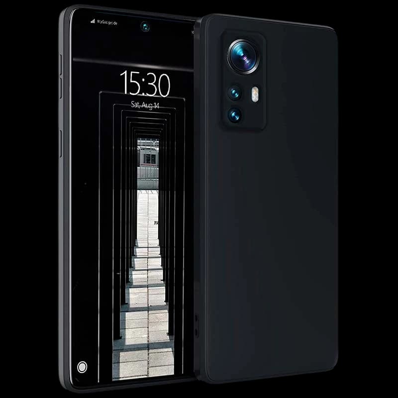 Coque Xiaomi 12 Lite Square Liquid Premium Noir