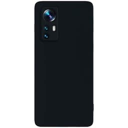 vue arrière de la Coque Square Liquid Premium noire pour Xiaomi 12 Lite