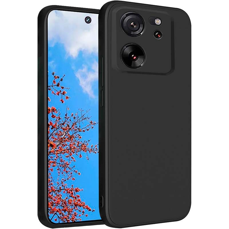 Funda para Xiaomi 13 Ultra + Película Protectora De Pantalla De Vidrio  Templado, Funda Protectora Delgada Negra Para Xiaomi 13 Ultra (6.73)