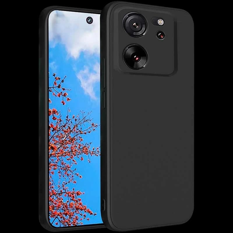 Capa Square Liquid Premium preta para Xiaomi 13T