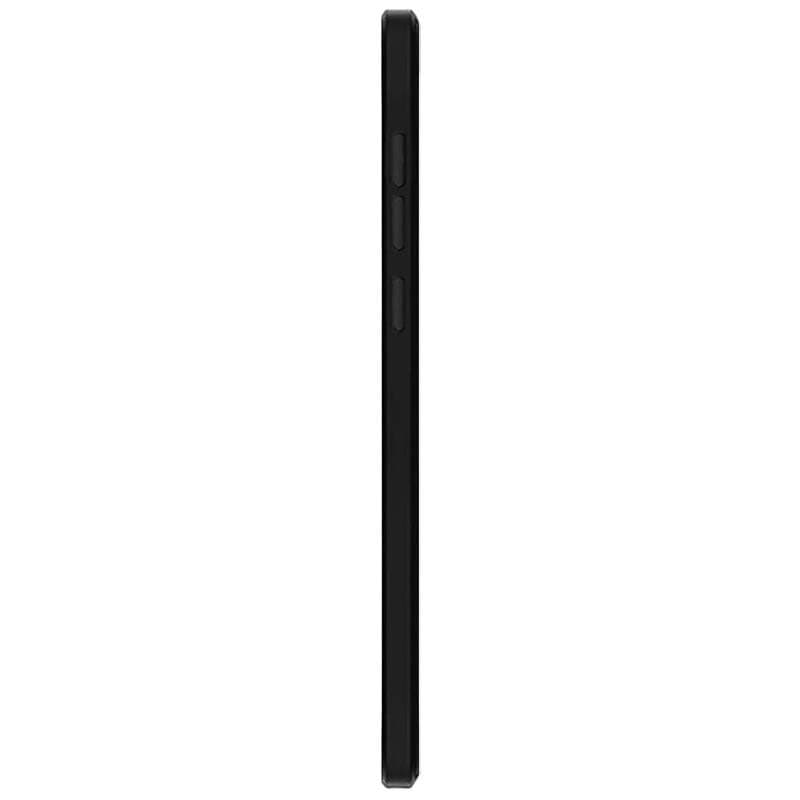 vista lateral da capa Square Liquid Premium preta para Xiaomi 13T