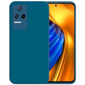 Coque Xiaomi Poco F4 Square Liquid Premium Bleu