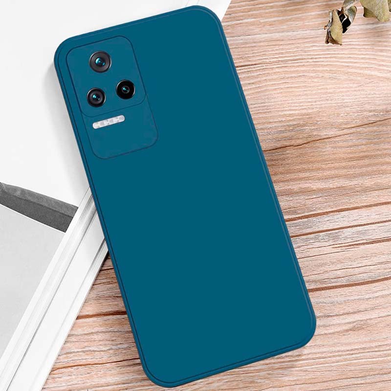 Coque Xiaomi Poco F4 Square Liquid Premium Bleu - Ítem2