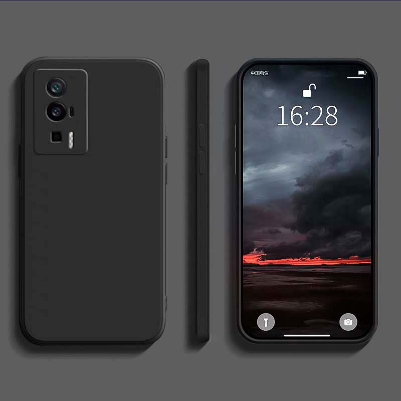 Funda Xiaomi Poco F5 Pro Square Liquid Premium Negro - Ítem1