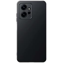 vista traseira da Capa Square Liquid Premium preta para Xiaomi Redmi Note 12 4G