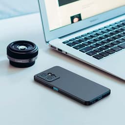 foto real da Capa Square Liquid Premium preta para Xiaomi Redmi Note 12 4G
