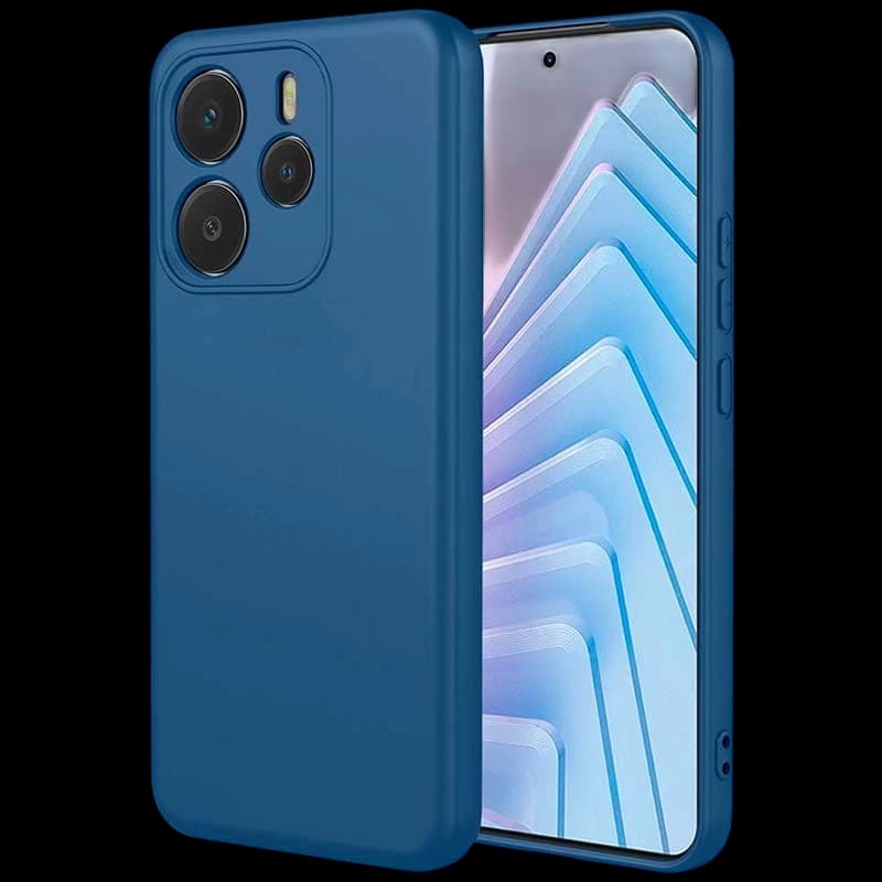 Coque Xiaomi Redmi Note 14 5G Square Liquid Premium Bleu