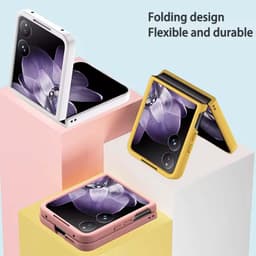 design dobrável da Capa Square Liquid Premium preta para Xiaomi Mix Flip 5G