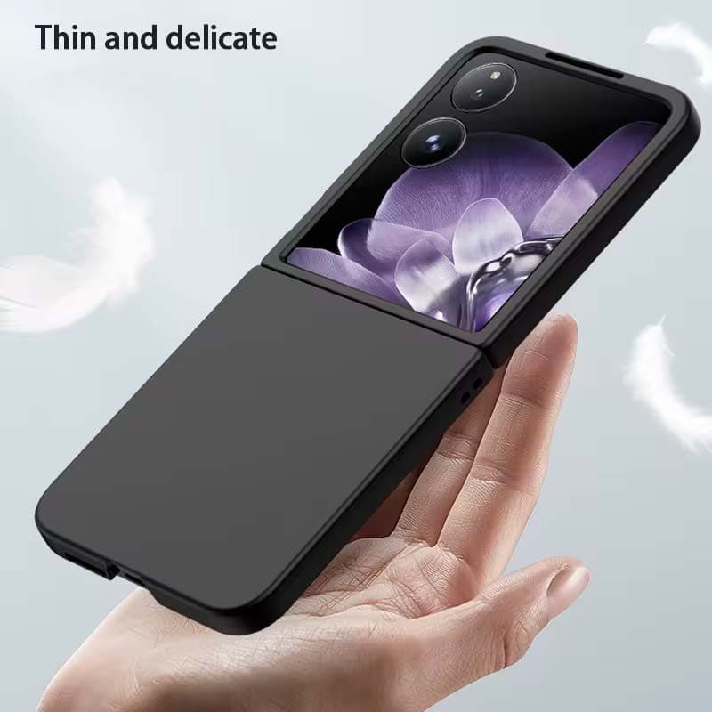 leveza da Capa Square Liquid Premium preta para Xiaomi Mix Flip 5G
