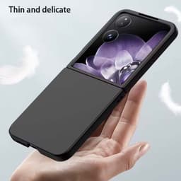 leveza da Capa Square Liquid Premium preta para Xiaomi Mix Flip 5G