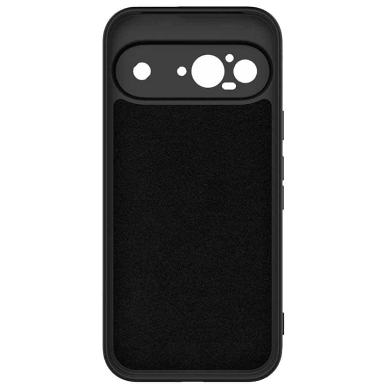 vista interior da Capa Square Liquid Premium preta para o Google Pixel 9