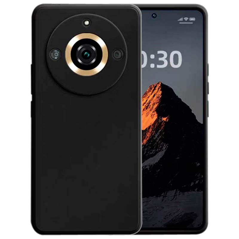 Coque Square Liquid Premium noir pour Realme 11 Pro+ - Ítem