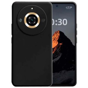 Coque Square Liquid Premium noir pour Realme 11 Pro