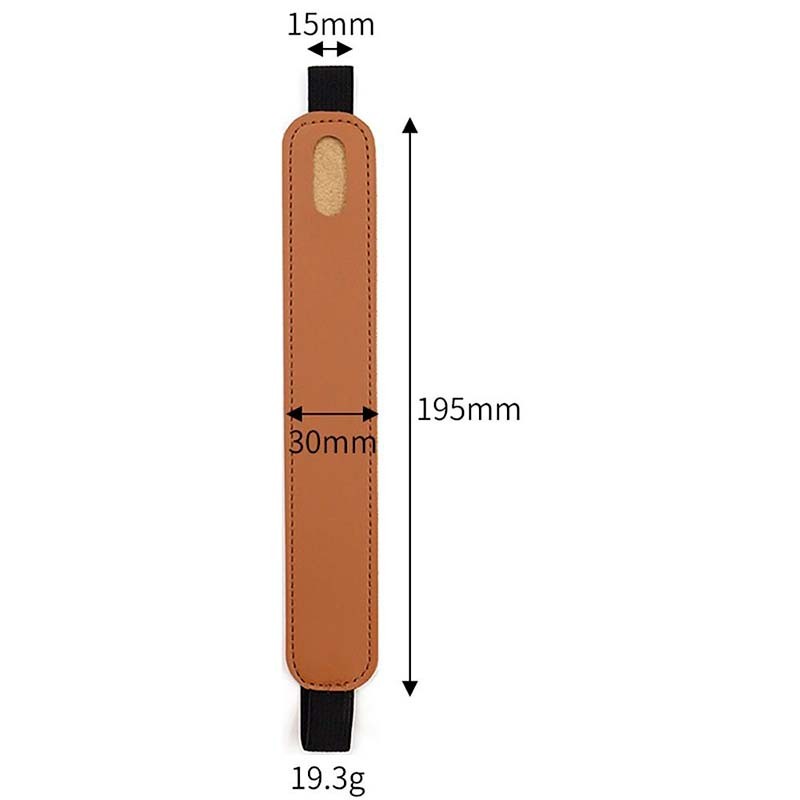 Coque universelle brun en similicuir avec bande élastique pour Stylus Pen - Ítem1