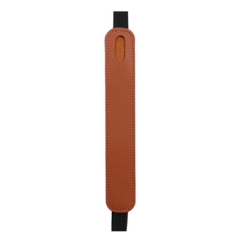 Coque universelle brun en similicuir avec bande élastique pour Stylus Pen - Ítem