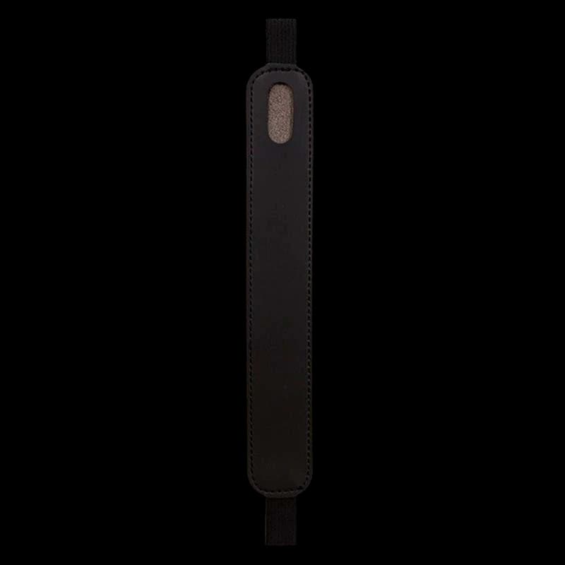 Funda universal negra de cuero sintético con banda elástica para Stylus Pen