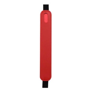 Funda universal roja de cuero sintético con banda elástica para Stylus Pen