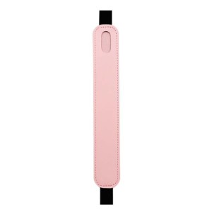 Coque universelle rose en similicuir avec bande élastique pour Stylus Pen