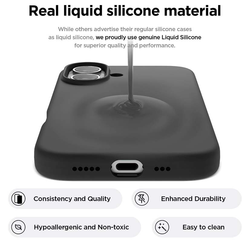 Funda suave negra para iPhone 16 Pro compatible con Magsafe - Ítem2