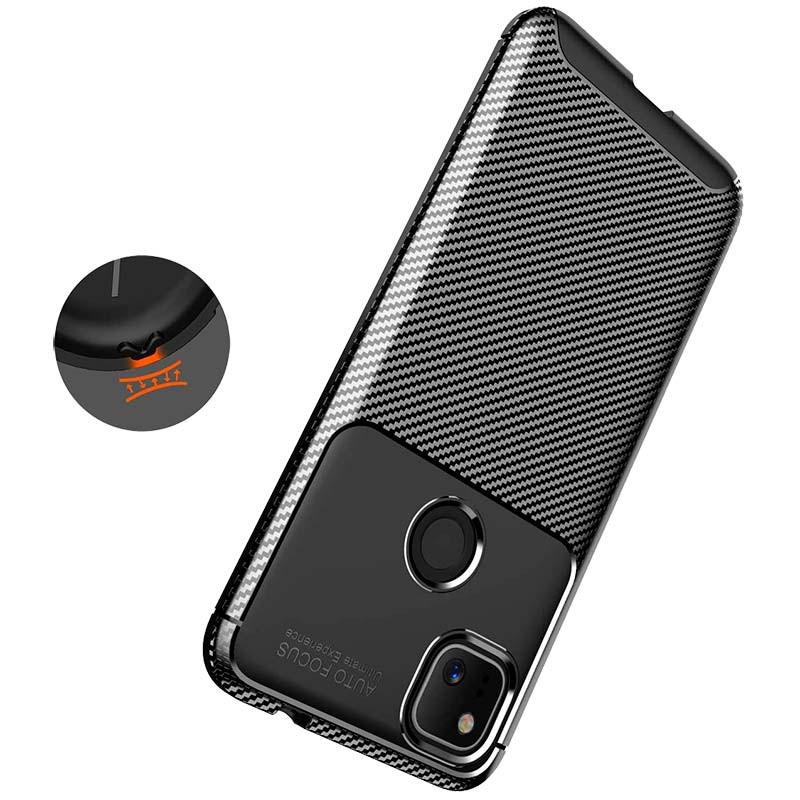 Capa de silicone Super Carbon para Google Pixel 4a - Item1