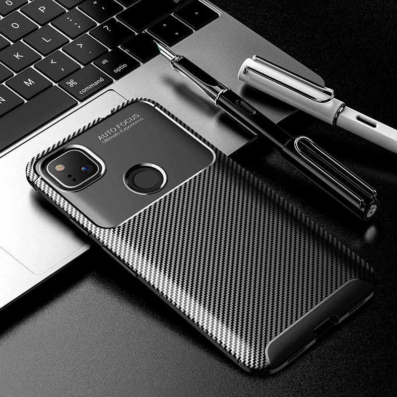 Capa de silicone Super Carbon para Google Pixel 4a - Item5