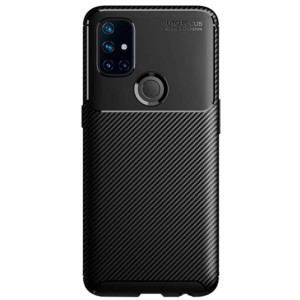 Funda de silicona Super Carbon para Oneplus Nord N10