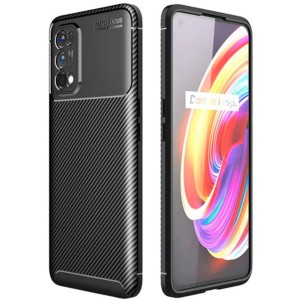 Coque en silicone Super Carbon pour Realme 7 Pro