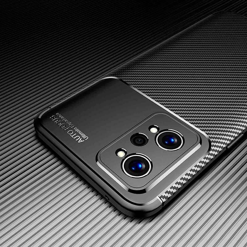 proteção de câmara da Capa de silicone Super Carbon para Realme GT 2 Pro