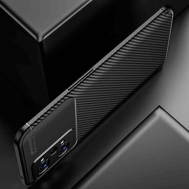 parte lateral da Capa de silicone Super Carbon para Realme GT 2 Pro
