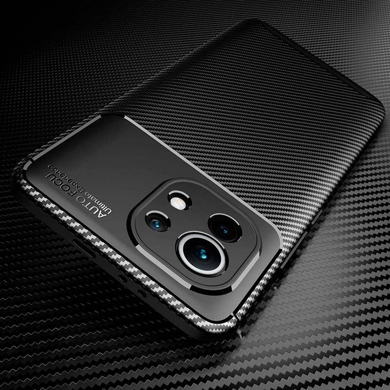 Coque en silicone Super Carbon pour Xiaomi Mi 11 - Ítem1