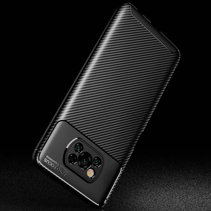Funda de silicona Super Carbon para Xiaomi Pocophone X3 NFC - Ítem1