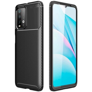 Capa de silicone Super Carbon para Xiaomi Redmi 9T