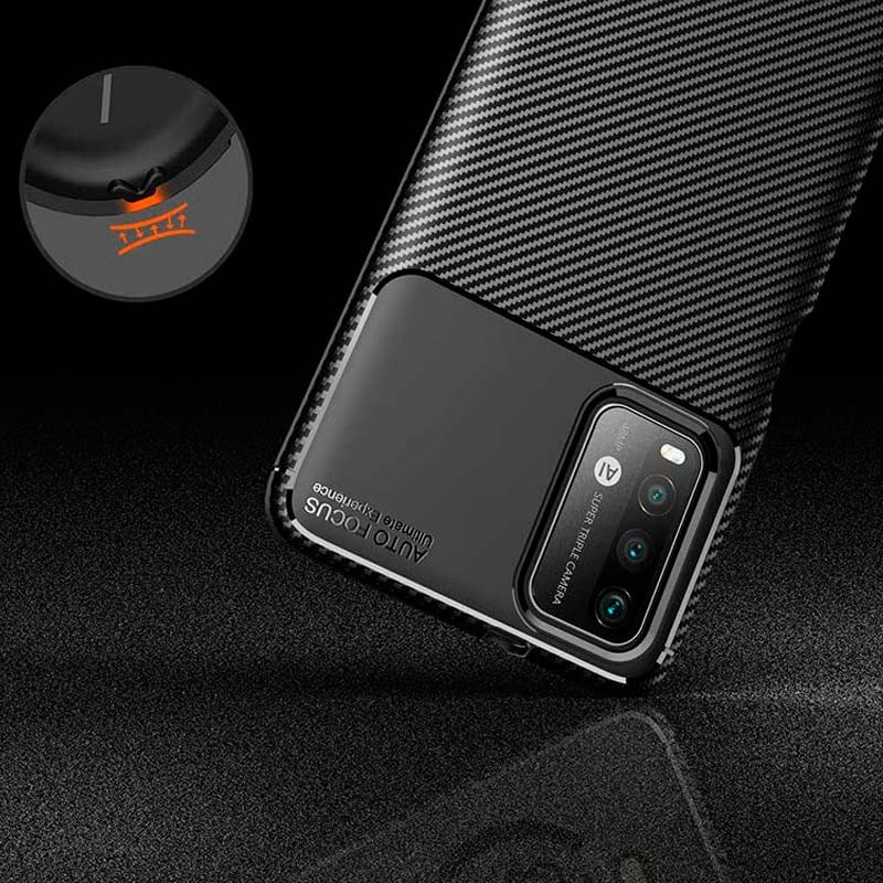 Capa de silicone Super Carbon para Xiaomi Redmi 9T - Item1