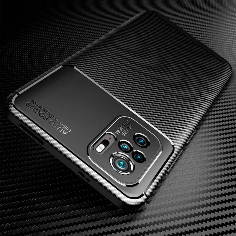 Capa de silicone Super Carbon para Xiaomi Redmi Note 10 / Redmi Note 10S - Item1
