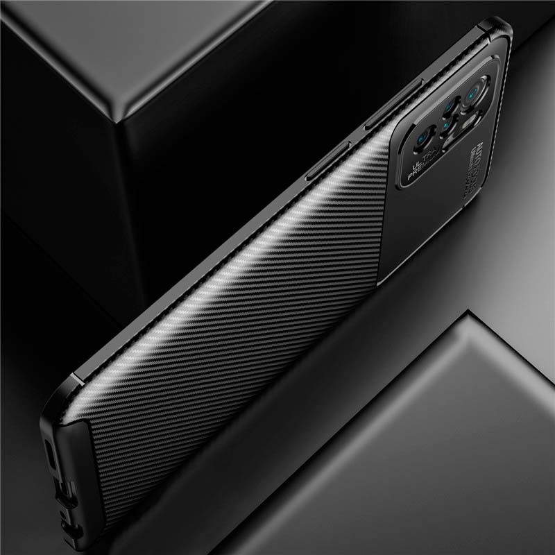 Capa de silicone Super Carbon para Xiaomi Redmi Note 10 / Redmi Note 10S - Item4
