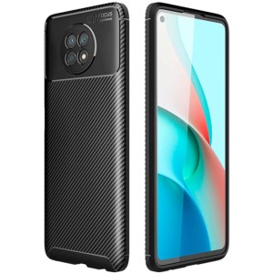 Coque en silicone Super Carbon pour Xiaomi Redmi Note 9T 5G