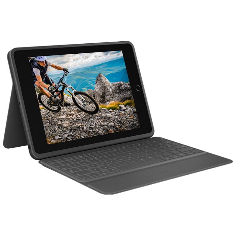 Étui clavier Logitech Rugged Folio Apple Ipad 7/8/9e Génération 10,2 Noir - Ítem