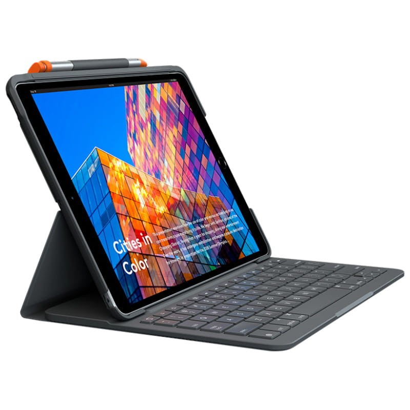 Funda con Teclado Logitech SLIM Folio Apple Ipad Air 3 Gen 2020 10.5 Grafito - Ítem