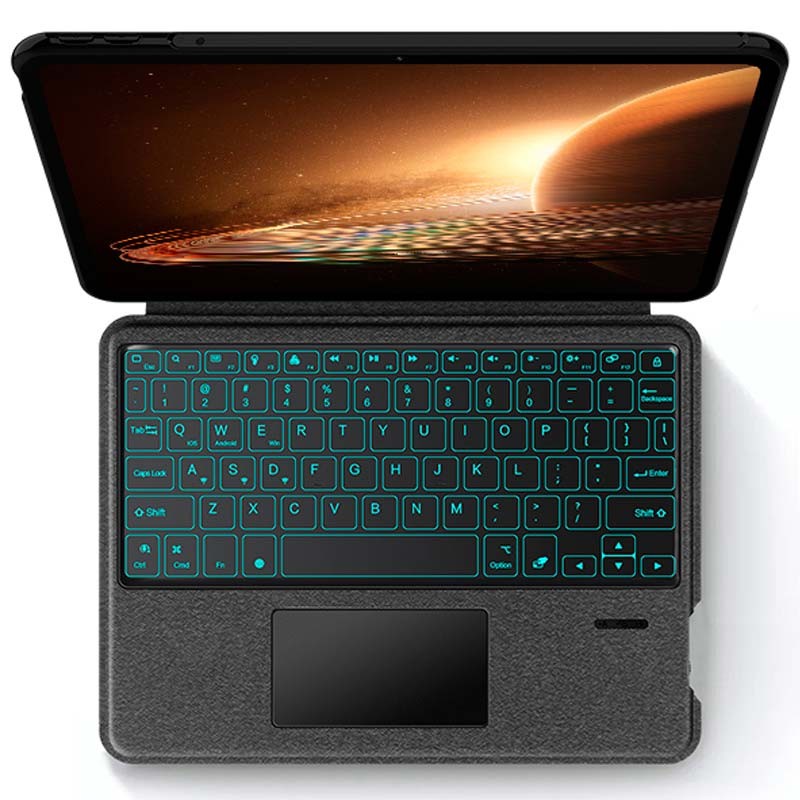 Funda compatible con teclado y touchpad negra para Oneplus Pad - Ítem1