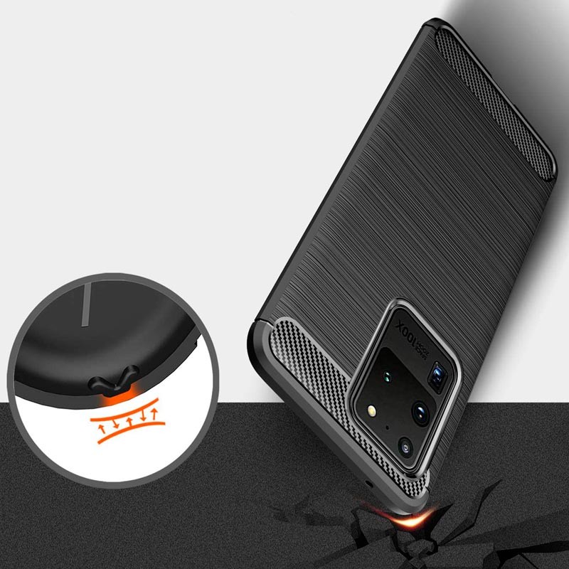 Coque en silicone Carbon Ultra pour Samsung Galaxy S20 Ultra - Ítem1