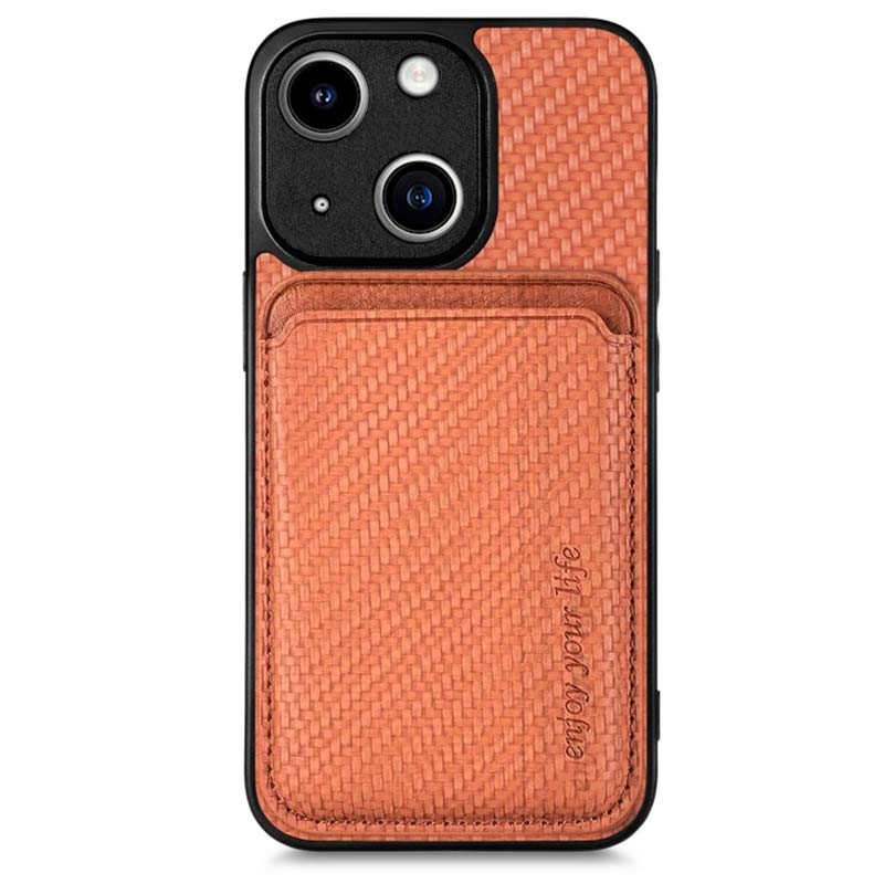 Funda Wallet naranja con MagSafe y cartera para iPhone 15 - Ítem