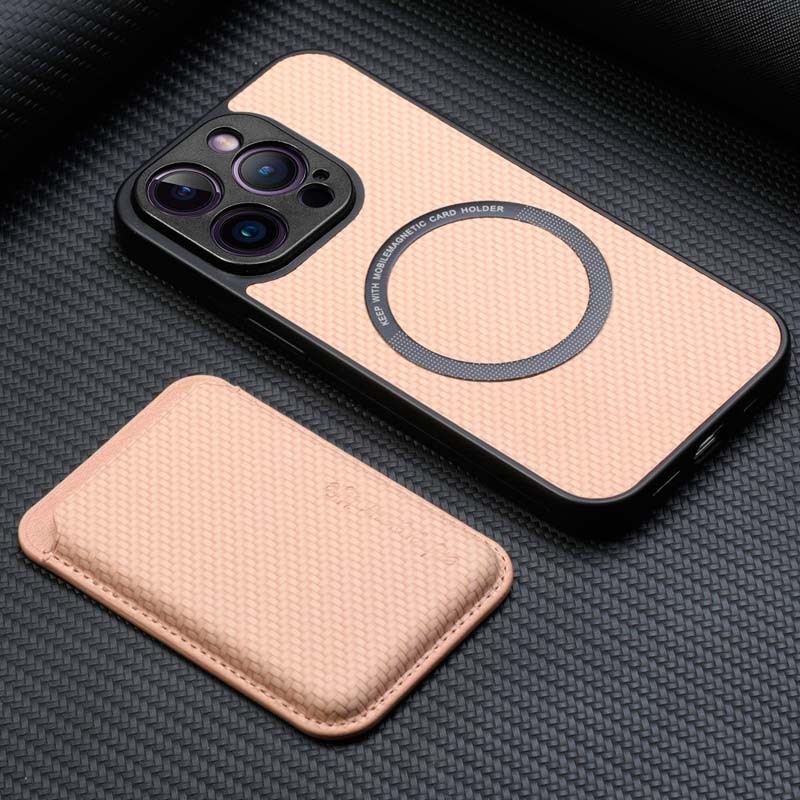 Funda Wallet beige con MagSafe y cartera para iPhone 15 Plus - Ítem2