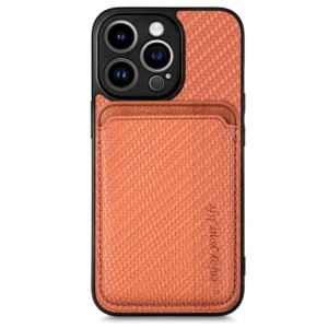 Coque Wallet orange avec MagSafe et porte-cartes pour iPhone 15 Pro
