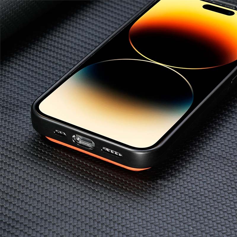 Coque Wallet orange avec MagSafe et porte-cartes pour iPhone 15 Pro Max - Ítem2