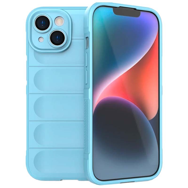 Capa de silicone azul claro Wave para iPhone 15 Plus - Item