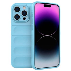 Funda de silicona azul claro Wave para iPhone 15 Pro Max