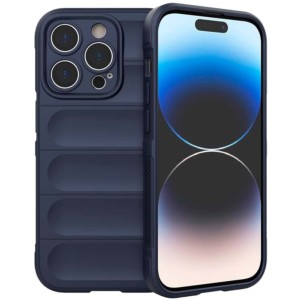 Funda de silicona azul Wave para iPhone 15 Pro