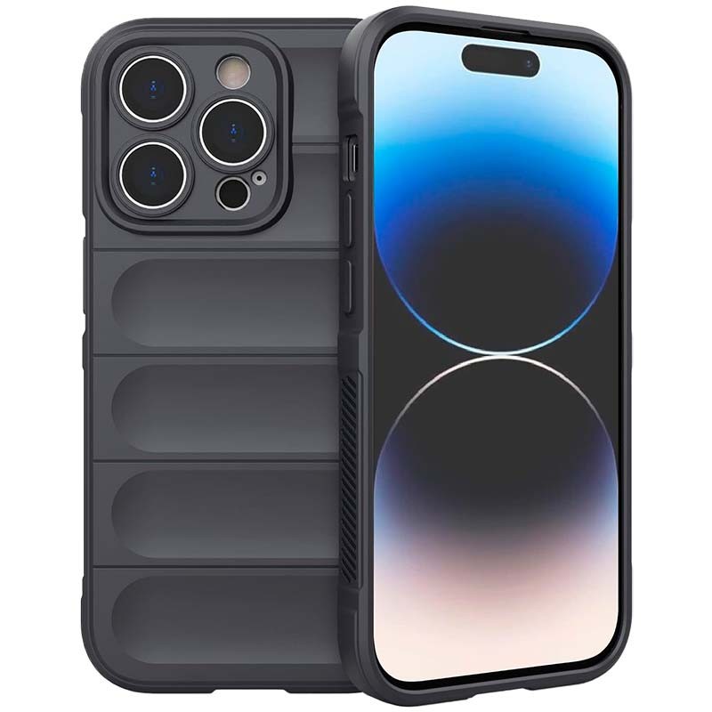 Capa de silicone cinzenta Wave para iPhone 15 Pro Max - Item