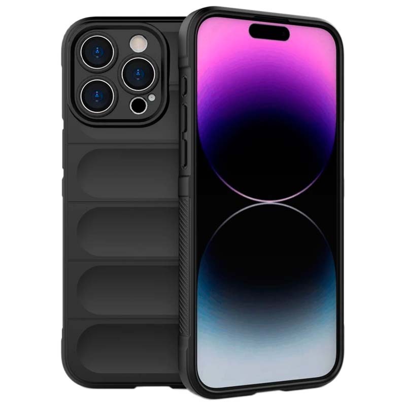 Funda de silicona negra Wave para iPhone 15 Pro Max - Ítem