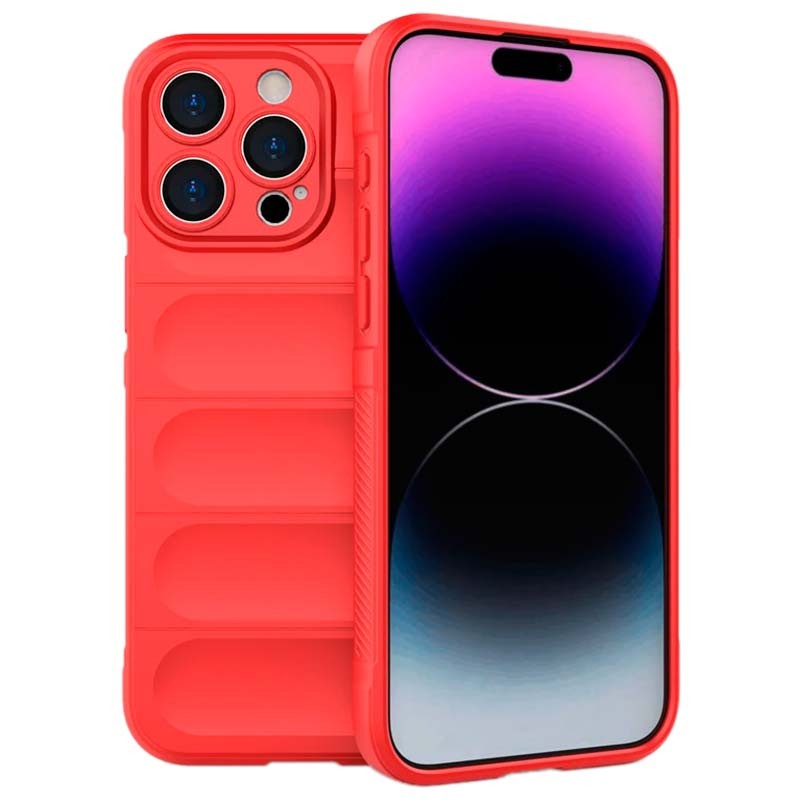 Capa de silicone vermelha Wave para iPhone 15 Pro Max - Item